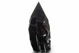 Free-Standing Polished Obsidian Point - Mexico #355069-1
